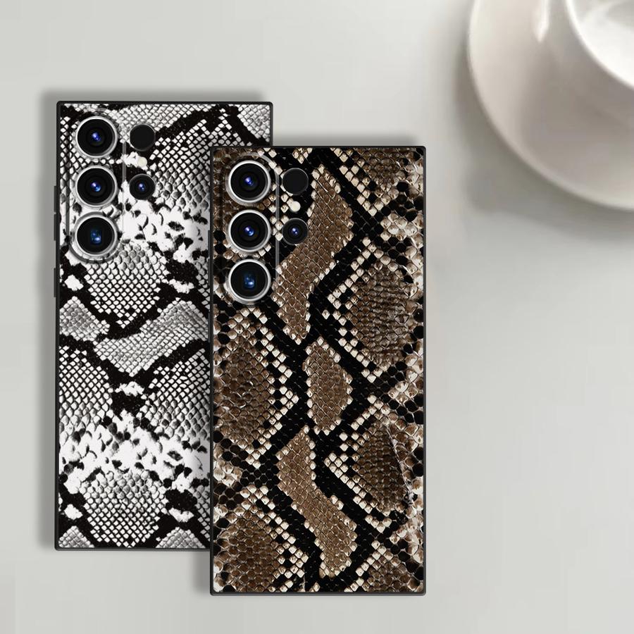 Snake Skin Pattern Funda Phone - đánh giá và giá Tablet S9 Fe Accessories