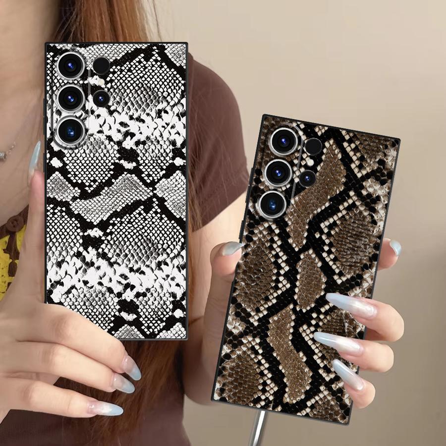 Snake Skin Pattern Funda Phone - đánh giá và giá Tablet S9 Fe Accessories
