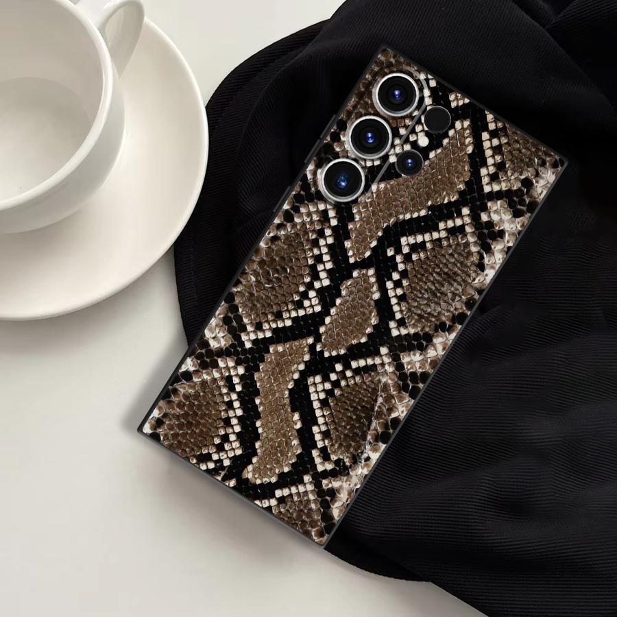Snake Skin Pattern Funda Phone - đánh giá và giá Tablet S9 Fe Accessories