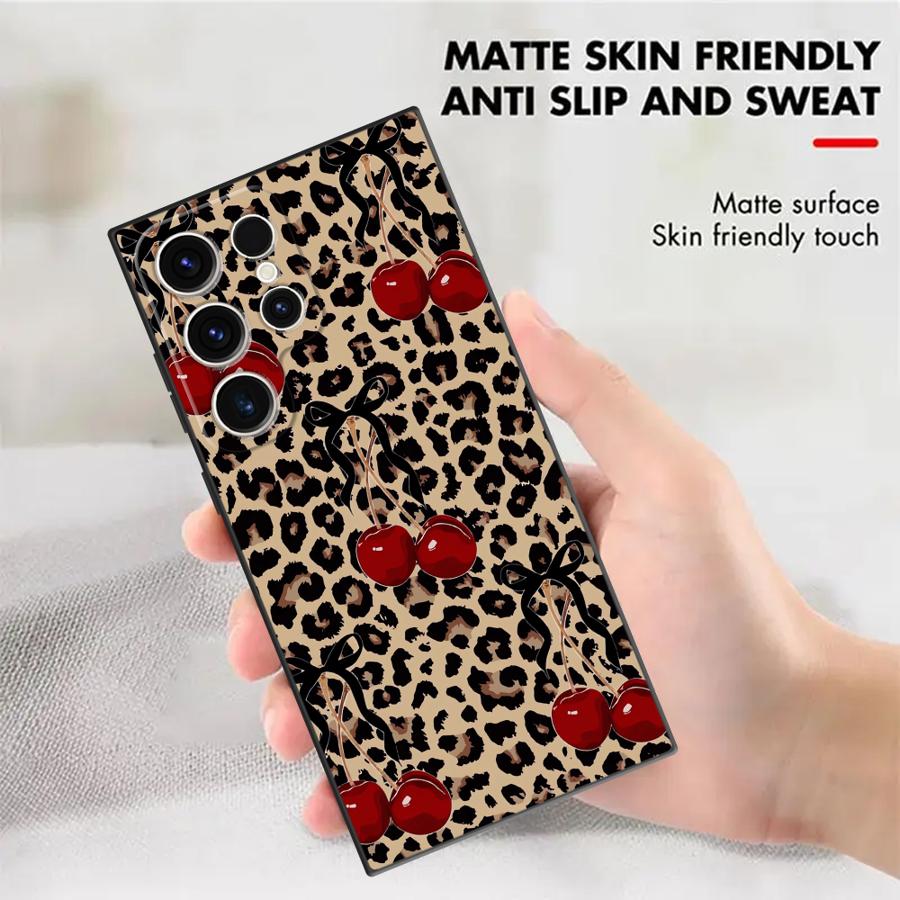 Leopard Cherry Funda Phone Cov - đánh giá và giá Tablet S9 Fe Accessories