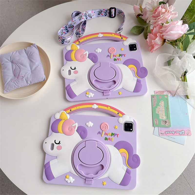 Cartoon Unicorn Kids Stand Tab - đánh giá và giá Samsung Tablet A9 Accessories