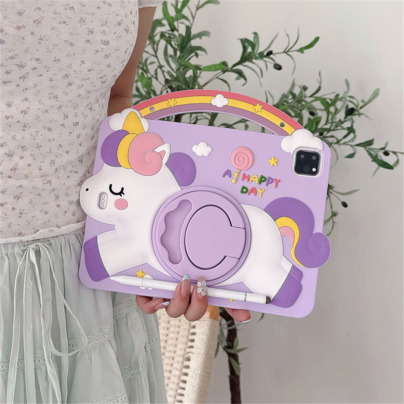 Cartoon Unicorn Kids Stand Tab - đánh giá và giá Samsung Tablet A9 Accessories