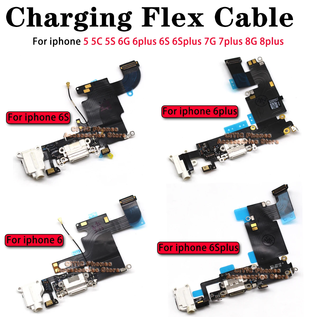 5pcs For iPhone 6 6S 7 8 Plus  - đánh giá và giá Wired Earphone Lightning